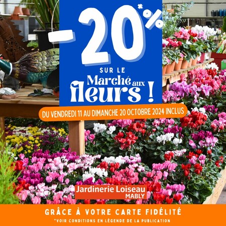 -20% sur le Marché aux Fleurs ! 🌸 🌼